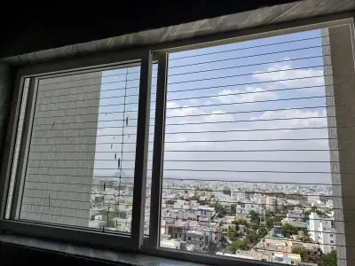 Stainless-steel horizontal cable railing in Chennai