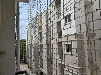 Balcony safety net installed by Avian Safety Nets in Chennai (close-up view)
