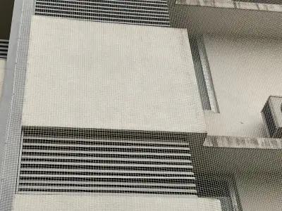 Building safety net installed by rope access in Chennai