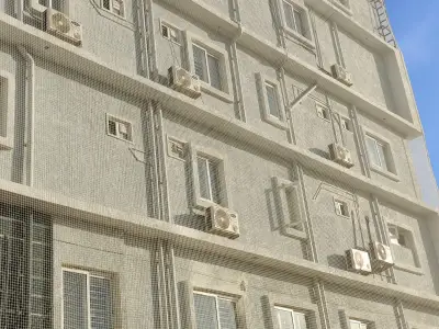 Window safety net fitted on an apartment in Chennai